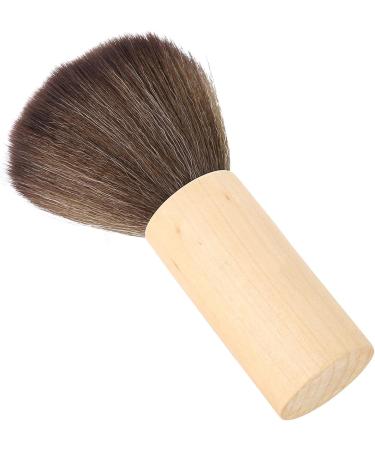 Demeras Barber Neck Duster Tool 15x6x4 Barber Cleaning Wood Handle Hair Sweep Brush Hairdressing Neck Face Duster Tool - Buy Online on GoSupps.com