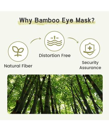 iCooBreeze Handmade Bamboo Eye Mask for Men and Women - Organic Sleep Mask - Large Size - Adjustable - Apricot Color - Buy Online on GoSupps.com