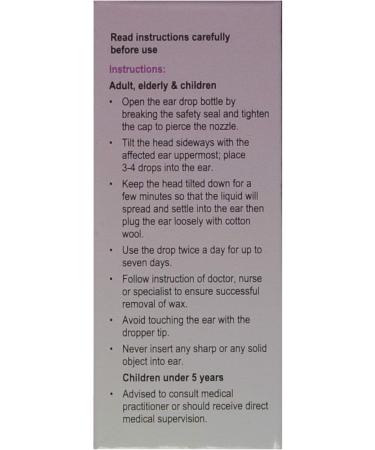 Sodium Bicarbonate Ear Drops Softens Ear Wax And Eases Discomfort (10 Packs) - Buy Online on GoSupps.com