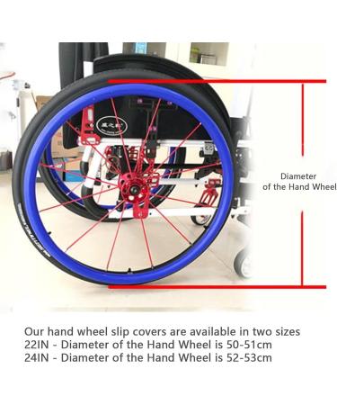 Wheelchair Push Rim Covers Wheelchair Cover Wheelchair Accessories Wheelchair Push Rim Covers Wheelchair Hand Push Protective Sleeve for Improve Grip (Color : Red Size : 22inch) 22inch Red - Buy Online on GoSupps.com