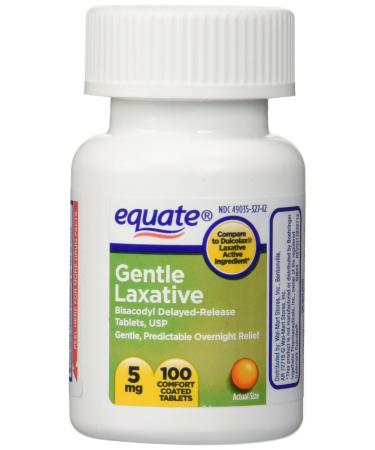 Equate Gentle Laxative Delayed-Release 100 Tablets (Compare to Dulcolax) (1)