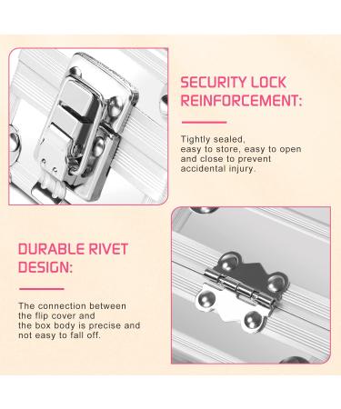 Ranrose Silver Nail Drill Bit Holder Case - 25PCS Holes Organizer Box for Nail Drill Bits - Pink Nail Storage Display Container - Buy Online on GoSupps.com