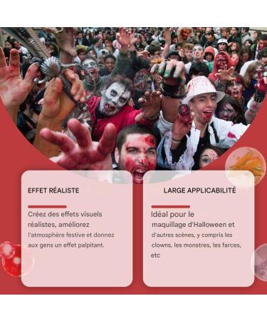  G n rique Stage Blood - Drip Effect | 50ml Body Paint for Costume Face Makeup Clothing Zombie Vampire Fancy Dress Adult Child - Buy Online on GoSupps.com