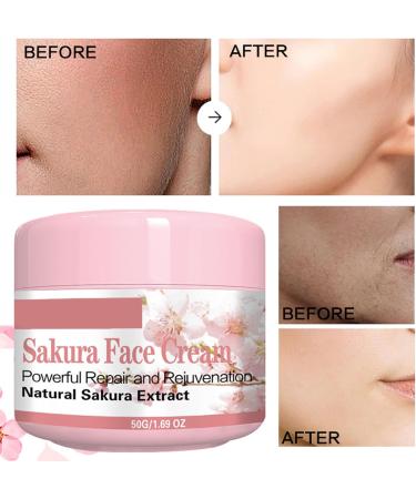 Sakura Moisturiser Face Women Powerful Cherry Blossom Face Cream for Very Dry Skin Natural Anti Wrinkle Face Cream Deep Nourishing in Winter Hydrating Sakura Essence Cream Smooth Skin Tone & Firming - Buy Online on GoSupps.com