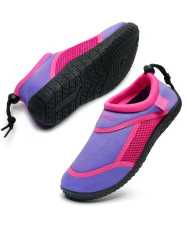 HKR children's bathing shoes water shoes barefoot shoes beach shoes for boys and girls size 28-38 30 EU lilac pink