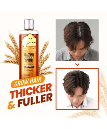 CRAZY SKIN Biotin Beer Shampoo 3.38 fl.oz - Hair Loss & Regrowth Treatment | Sulfate-Free Travel Size Shampoo for Thinning Hair | Beer Yeast Infused for Hair Thickening - 100ml - Buy Online on GoSupps.com