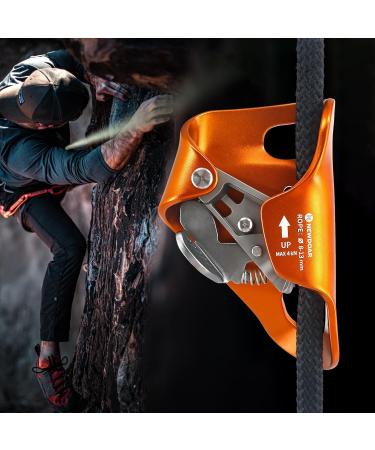 Newdoar CE-Certified Climbing Breast Ascender | Vertical Cable Climbing Equipment for 8-13mm Rope - Perfect for Tree Climbing and Climbing Enthusiasts - Buy Online on GoSupps.com