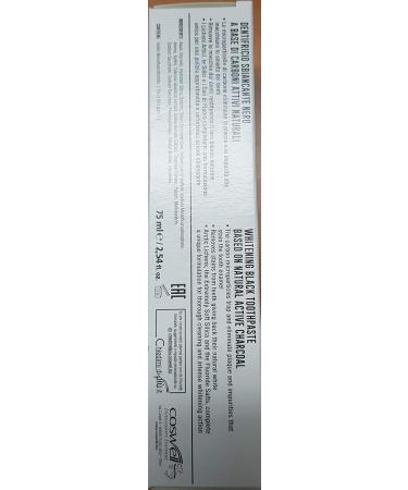 BlanX: "Black" Whitening Black Toothpaste - 2.54 Fluid Ounces (75ml) Tube (Pack of 4) Italian Import  - Buy Online on GoSupps.com