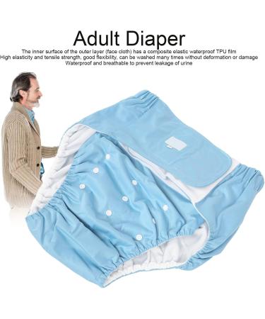 Buy Reusable Adult Diapers | Waterproof & Adjustable Incontinence Quilts Pants - Blue - Buy Online on GoSupps.com