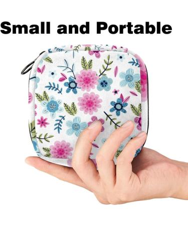 Women's Floral Pattern Tampon Storage Bags | Multi-Pocket Menstrual Tied Bags - International Shipping - Buy Online on GoSupps.com