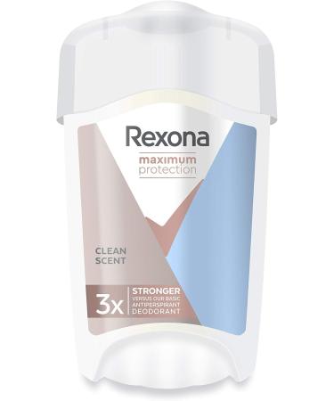  Rexona Rexona Maximum Protection Deodorant Cream Anti-Perspirant for Women Soft Solid Clean Scent 45 ml x 2 - Buy Online on GoSupps.com
