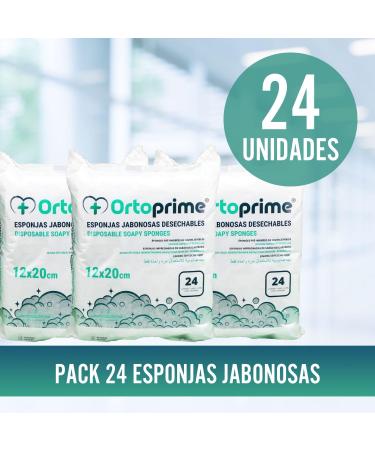 24 Disposable One-Way Sponges for Babies & Adults - Soft Clean Skin Soap Towels | International Shipping - Buy Online on GoSupps.com