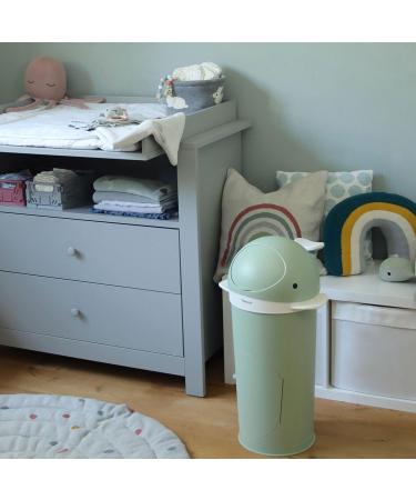 Kindsgut Diaper Wal Pistachie - Odor-Tight Eco-Friendly Easy Clean with Refill Film | Stylish Whale Design - Buy Online on GoSupps.com