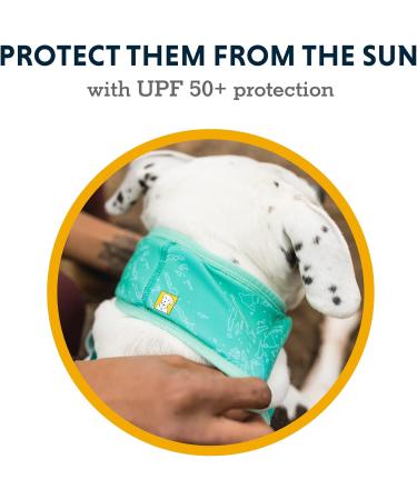 RUFFWEAR Swamp Cooler Neck Gaiter for Dogs SPF 50+ - Small Aurora Teal/Heliotrope Purple - Buy Online on GoSupps.com