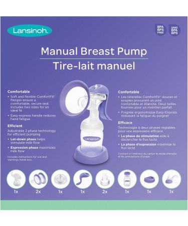 Lansinoh Manual Breast Pump Hand Pump for Breastfeeding - Buy Online on GoSupps.com