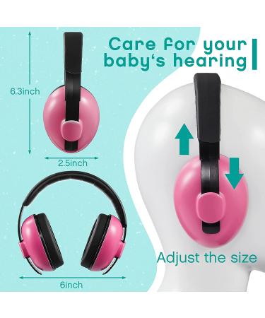 Baby Ear Protection Noise Cancelling Headphones - Adjustable Earmuffs for Babies 0-3 Years in Blue and Pink (2 Pieces) - Buy Online on GoSupps.com