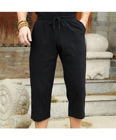 Shop CEWIFO Men's Denim Pants Simple Cotton & Linen Trousers Sport Shorts Summer Styles International Shipping Available - Buy Online on GoSupps.com