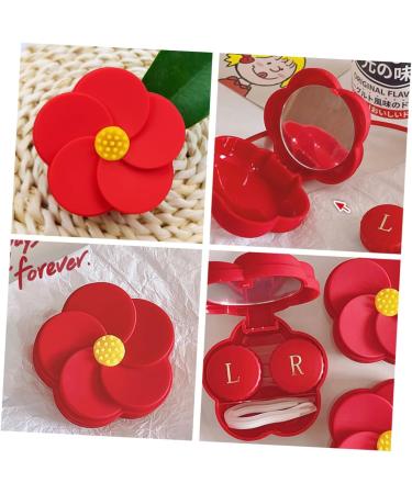Solustrie Colored Contact Lenses Container Set | Durable Eye Lens Case for Cosmetic Lenses | Invisible Design for International Shipping - Buy Online on GoSupps.com
