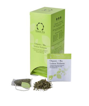 Solaris Tea ORGANIC Lemon Verbena 40 biodegradable sewn silk tea bags 40 pieces