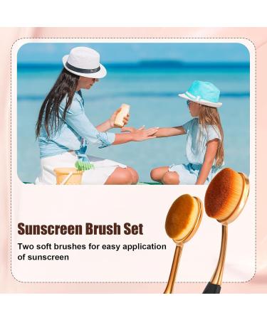 2pcs Applicateur de Cr me Solaire Applicateur de Cr me Solaire pour Enfants Applicateur de Lotion Solaire Brosse de Protection Solaire Brosse de Cr me Solaire Brosse de Bronzage pour Adultes - Buy Online on GoSupps.com