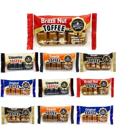 Walkers Nonsuch Toffee Bar Selection 100g - Deliciously Creamy Toffee Bars (10 Random Mixed) Random Mixed 10
