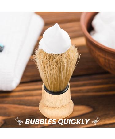 YAIKOAI 10 Pcs Mens Boar Bristle Wood Handle Shaving Brush Set for Barber Salon & Personal Shaving - Buy Online on GoSupps.com