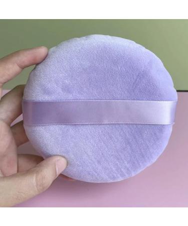 Purple Powder Puff - Ultra-Soft Super Large Makeup Applicator for Loose Powder | Fluffy Body Powder Puff for Dark Face & More - Buy Online on GoSupps.com