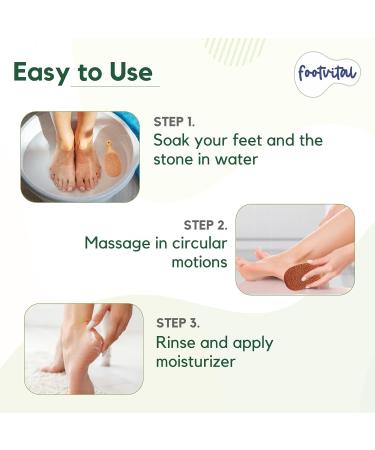Natural Terra-Cotta Pumice Stone for Feet - Exfoliator Scrubber & Callus Remover | Smooth Rough Skin - Buy Online on GoSupps.com