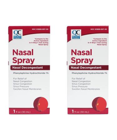 Quality Choice Nasal Decongestant Spray 1 OZ (2)