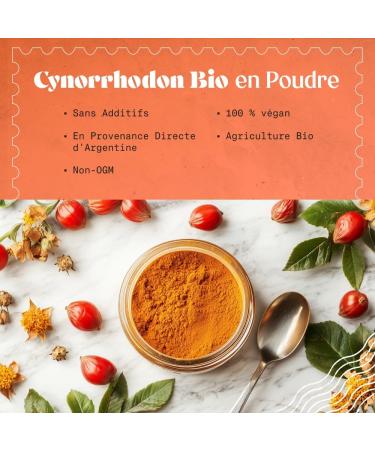 NaturaleBio Cynorrhodon Cru Bio en poudre 400g. Rose musqu e Naturelle et Pure moulu partir des baies d' glantier Bio entier. Riche en vitamine C id ale pour infusions th s et smoothies. Rose musqu e 400 g (Lot de 1) - Buy Online on GoSupps.com