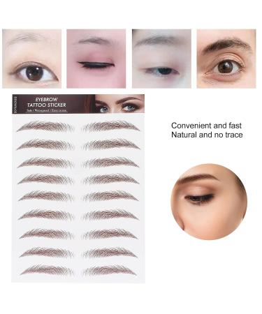 ANKROYU 10 Types Professional Eyebrow Stickers - Natural Brown Transfer Stickers for Women | Perfect Eyebrow Solution - Buy Online on GoSupps.com