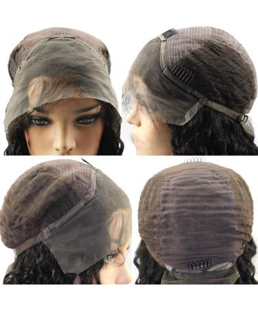 Premium Long Black Curly Wavy Brazilian Synthetic Wig for Women - Perfect for 50s 60s 70s 80s Cosplay - Buy Online on GoSupps.com