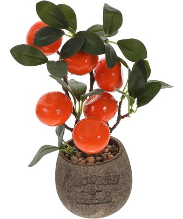 3pcs Simulated Kumquat Decor Indoor Plants Artificial Plants Greenery Desktop Adornments Faux Plant Household Fake Bonsai Potted Plants Fake Bonsai Ornaments Fake Fruit Tree Office As Shownx3pcs 9.5x9.5x26.5cmx3pcs - Buy Online on GoSupps.com