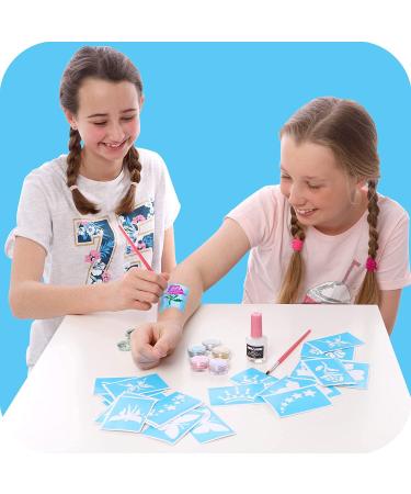 Original Stationery Glitter Tattoo Studio - Sparkly & Colorful Temporary Tattoos for Kids | Fabulous Toys for Girls - Perfect Birthday Gift Idea - Buy Online on GoSupps.com