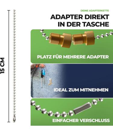 CAREAPRO Bicycle Valve Adapter Set - 28 High-Quality Adapters for Air Pump & Compressor | DV AV SV Ball Needle & More - Buy Online on GoSupps.com