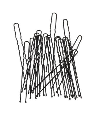 20 Pieces 7 cm Long Black Metal DIY Hair Bun Pins for Women