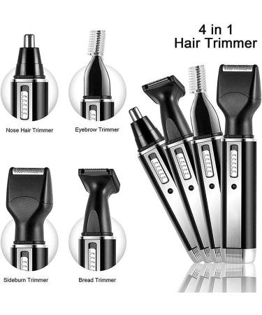 USB Rechargeable Ear and Nose Hair Trimmer - Waterproof Professional Dual Edge Blades for Men & Women - Buy Online on GoSupps.com