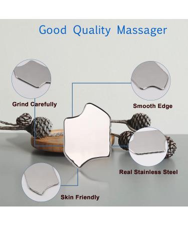 Buy Gua Sha Facial Tool - Stainless Steel Face Sculpting Tool | M-Hexagon Skin Care - Buy Online on GoSupps.com