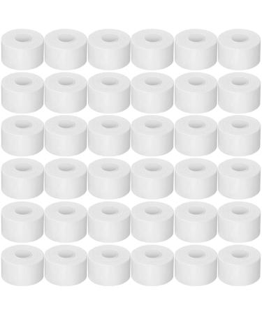BBTO 40 Rolls Athletic Sport Tape 1.5 Inches x 15 Yards Athletic Bandage Tape Cotton Medical Sports Tape for Athletes Trainers Ankles Wrists Hands and Knees(White)