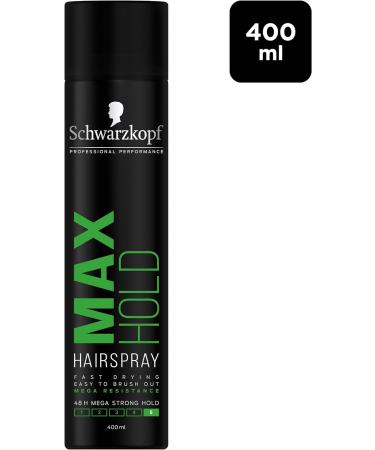 Schwarzkopf Professional Styling Max Hold Hairspray 48HR Mega Strong Hold Multipack 6 x 400 ml 400 ml (Pack of 6) - Buy Online on GoSupps.com