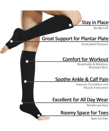 Ailaka 20-30 mmHg Knee Cups for Varicose Veins - Firm Support for Men & Women | Ideal for Travel Nurses Pregnancy & Relaxation - Buy Online on GoSupps.com
