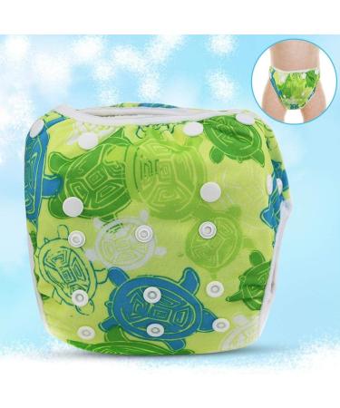 Garosa Swim Diaper Baby Infant Snap Adjustable Waterproof Swimsuit Diaper Reusable Summer Swim Nappy Training Pants for Boys Girls Swimming Lessons Free Size(Tortoise) Diapers and Diapers - Buy Online on GoSupps.com