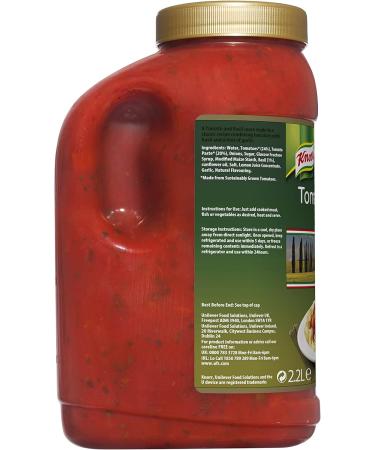 Knorr Professional Tomato & Basil Pasta Sauce 2.2L - Ready to Use - Buy Online on GoSupps.com