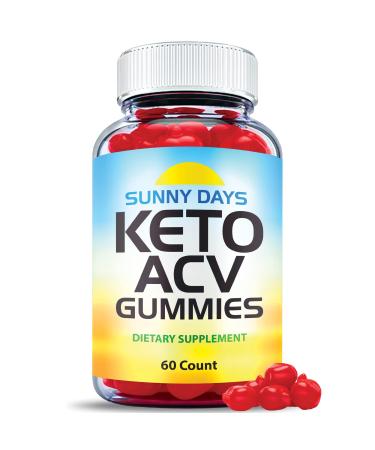 Sunny Days Keto ACV Gummies - Official Formula Vegan Non GMO - Sunny Days Keto Plus ACV Gummies Sunny Days ACV Gummies Advanced Weight with Apple Cider Vinegar Vitamin B12 Keto ACV (60 Gummies)