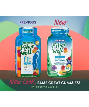 Vitafusion Fiber Well Fit Gummies - 90 Servings - Pack of 1 - Buy Online on GoSupps.com
