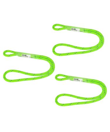GM CLIMBING 6mm Prusik Cord Pre-Sewn 12in Prusik Loop for Climbing Arborist Rescue Mountaineering General Outdoor Use Fluorescent green (Pack of 3) - Buy Online on GoSupps.com