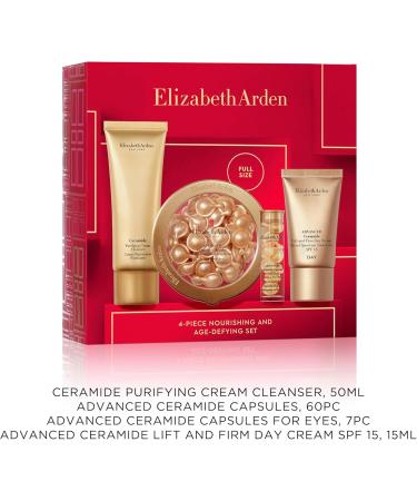 Elizabeth Arden TWIST & LIFT Advanced Ceramide Capsules 4-Piece Gift Set anti-aging firming & lifting skincare luxury gifting for women - Buy Online on GoSupps.com