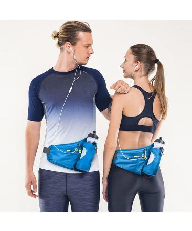 Waterproof Belt Bag with Bottle Holder | Unisex Sports Hip Pocket for Running Cycling Camping & More - Buy Online on GoSupps.com