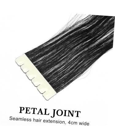 Ipetboom 50cm Tape In Virgin Human Hair Extensions Human Hair for Women Beauty (Black Hair) 1 - Buy Online on GoSupps.com