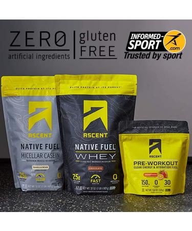 Ascent Pre Workout Raspberry Lemonade - 30 Servings | Boost Energy & Performance - Buy Online on GoSupps.com